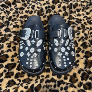 Studded clog loafers